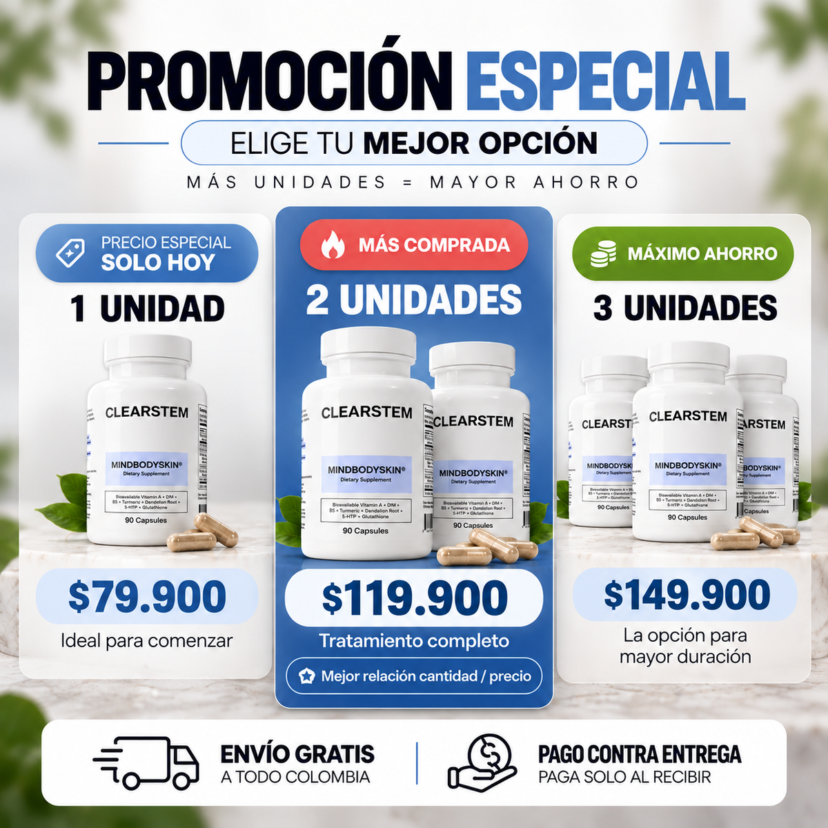 MindBodySkin® – Suplemento para la Piel + Ebook GRATIS