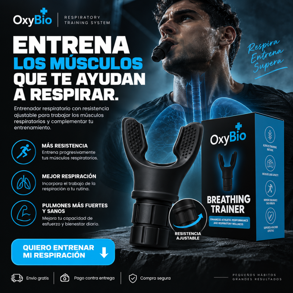 OxyBio R-Force Pro™ - Entrenador respiratorio