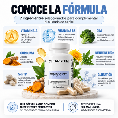 MindBodySkin® – Suplemento para la Piel + Ebook GRATIS